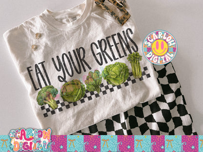 Eat Your Greens PNG Digital Design