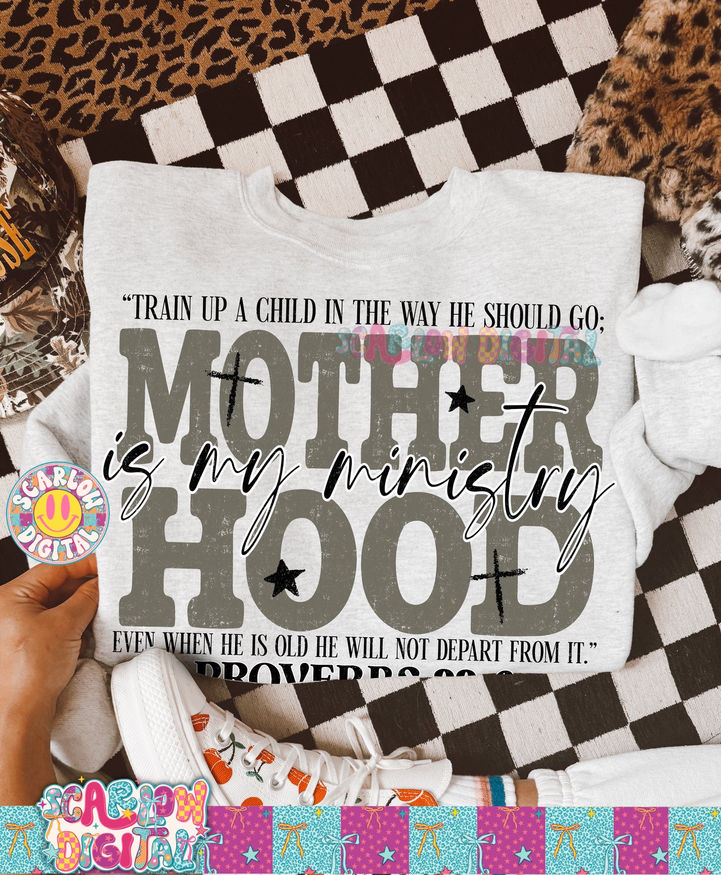 Motherhood is My Ministry PNG Digital Design
