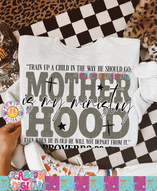 Motherhood is My Ministry PNG Digital Design