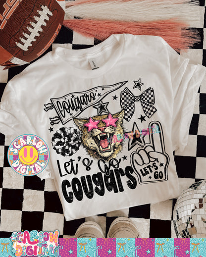 Cougars Mascot PNG Digital Design