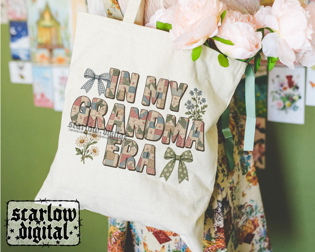 In My Grandma Era PNG Digital Design