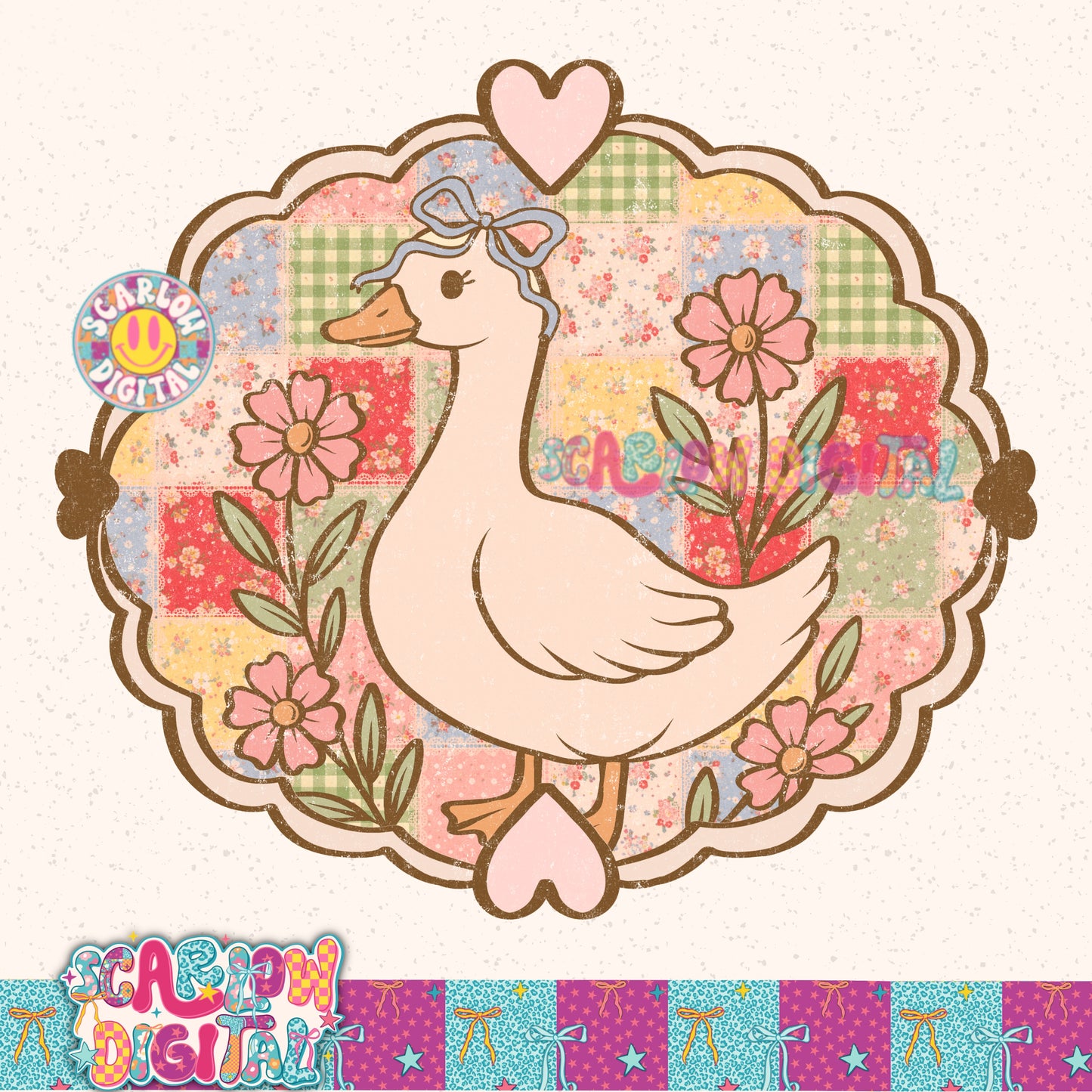 Thrifted Goose PNG Digital Design