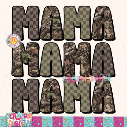 Camo Mama (no stars) PNG Digital Design