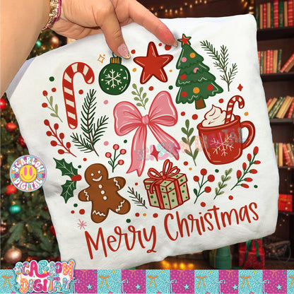 Merry Christmas PNG Digital Design