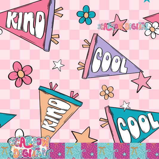 Cool and Kind Seamless Pattern Digital Design