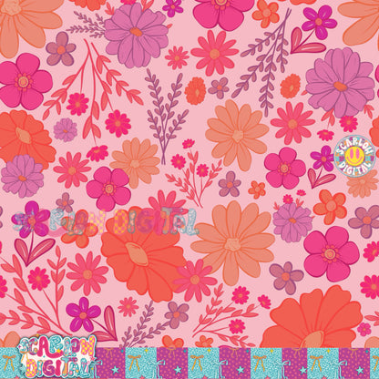 Floral Seamless Pattern Digital Design
