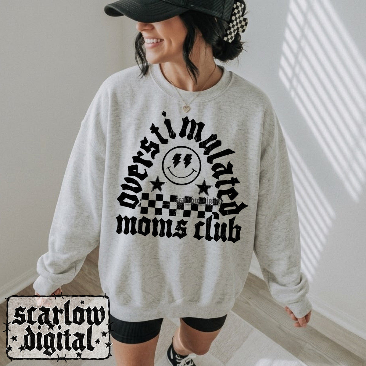 Overstimulated Moms Club PNG Digital Design