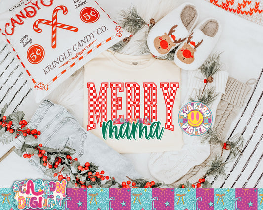 Merry Mama PNG Digital Design