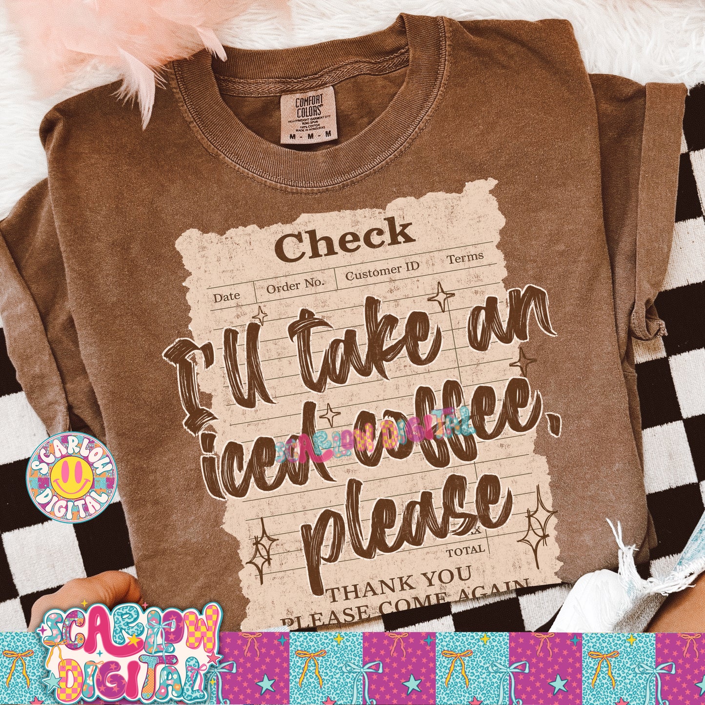 I'll Take an Iced Coffee Please PNG Digital Design
