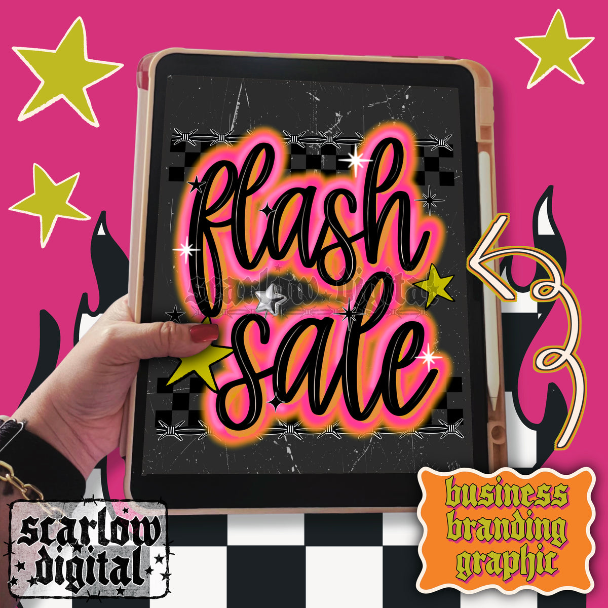 Social Media Marketing Post - Flash Sale PNG and JPEG