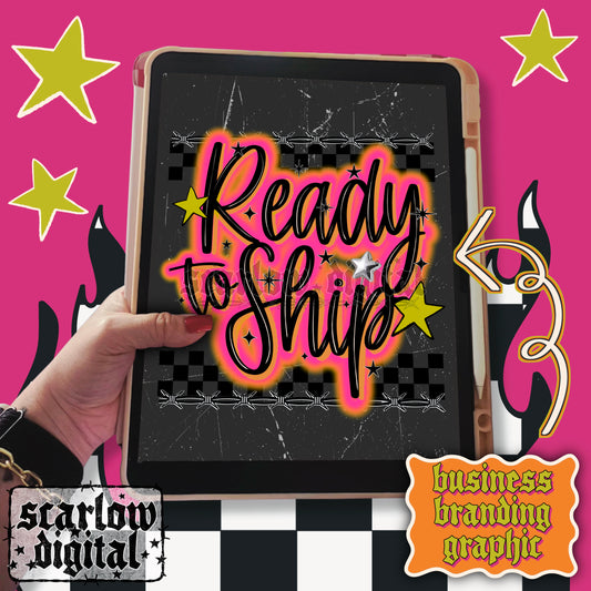 Ready to Ship Social Media Graphic Business Branding