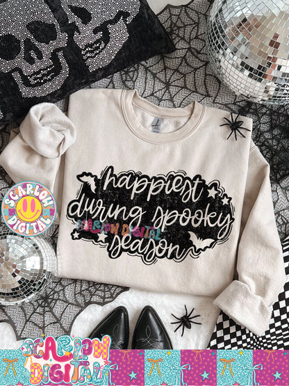 Happiest When It's Spooky Season PNG Digital Design