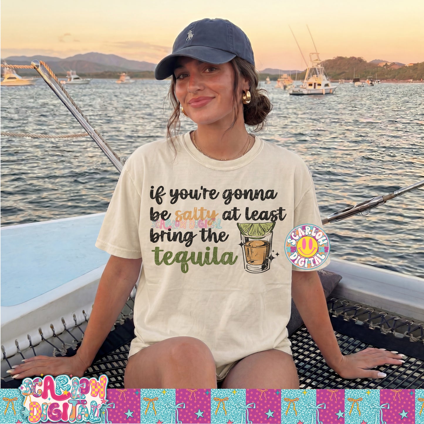 If You're Gonna Be Salty At Least Bring Some Tequila PNG Digital Design
