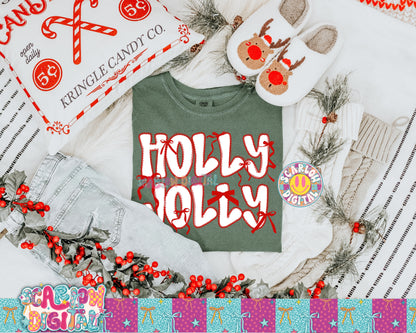 Holly Jolly PNG Digital Design