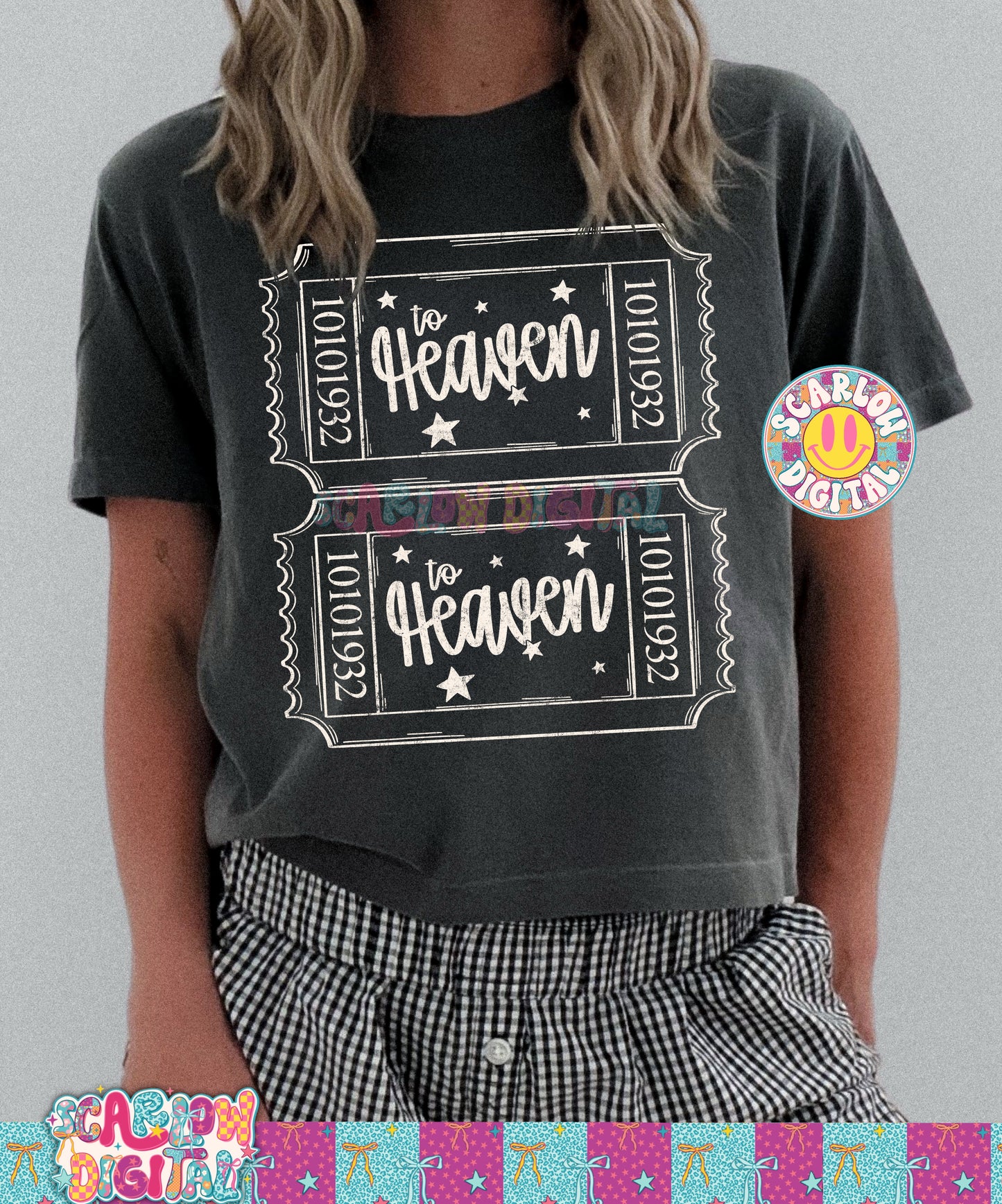 Tickets to Heaven PNG Digital Design