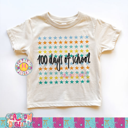 100 Days of School PNG Digital Design