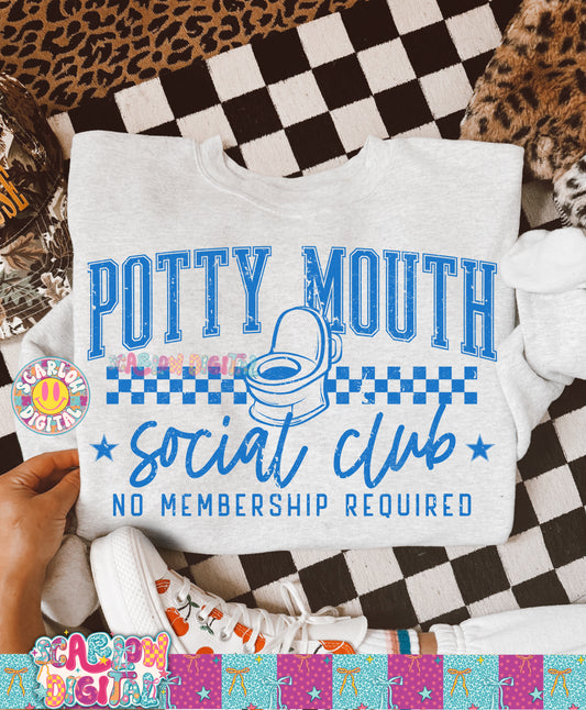 ✨ NEW NEW NEW ✨ Potty Mouth Social Club PNG Digital Design