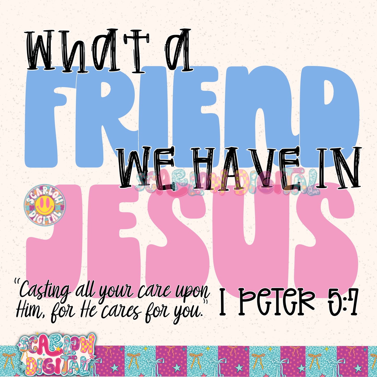 What a Friend We Have in Jesus PNG Digital Design