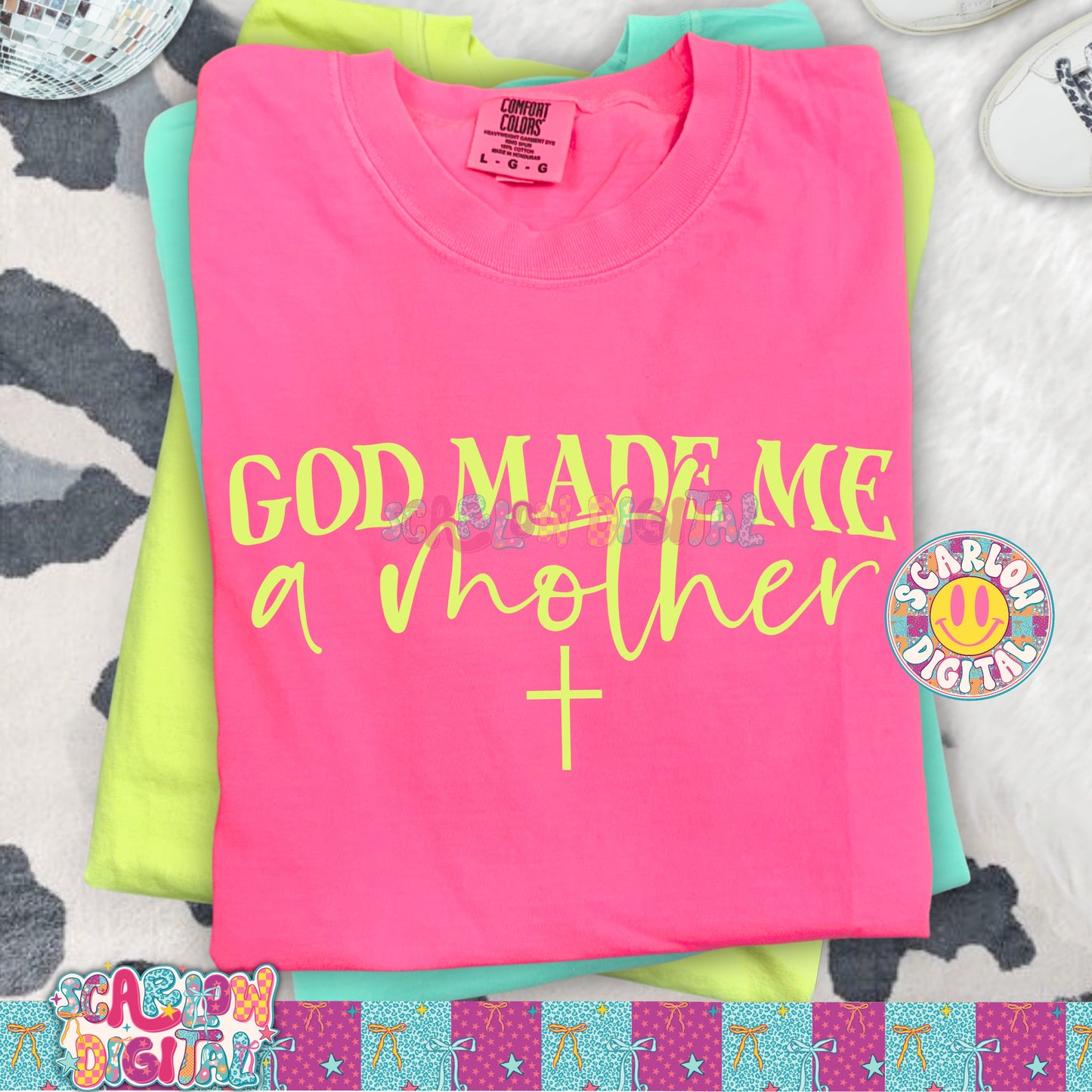 God Made Me a Mother PNG Digital Design