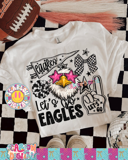 Eagles Mascot PNG Digital Design