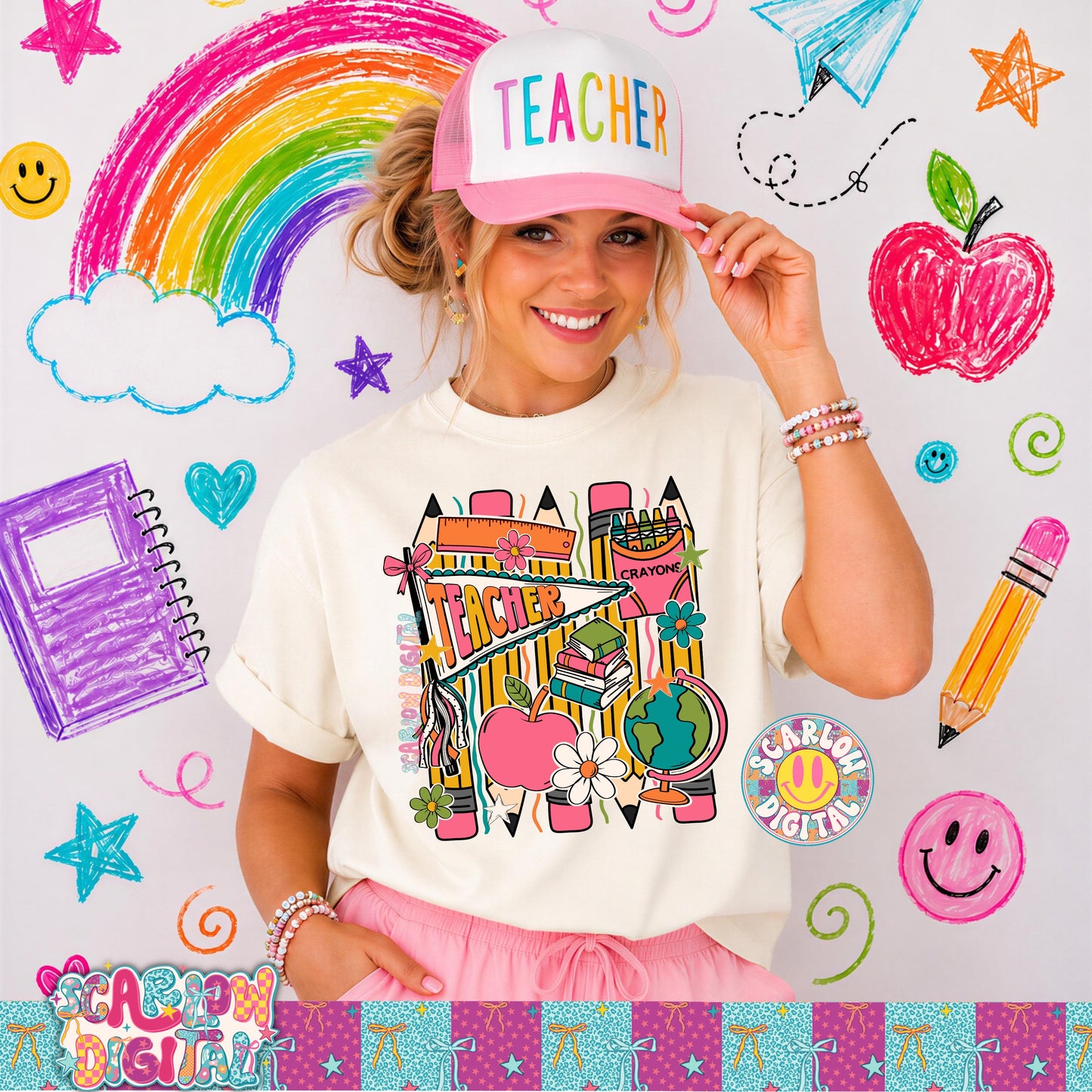 Teacher PNG Digital Design