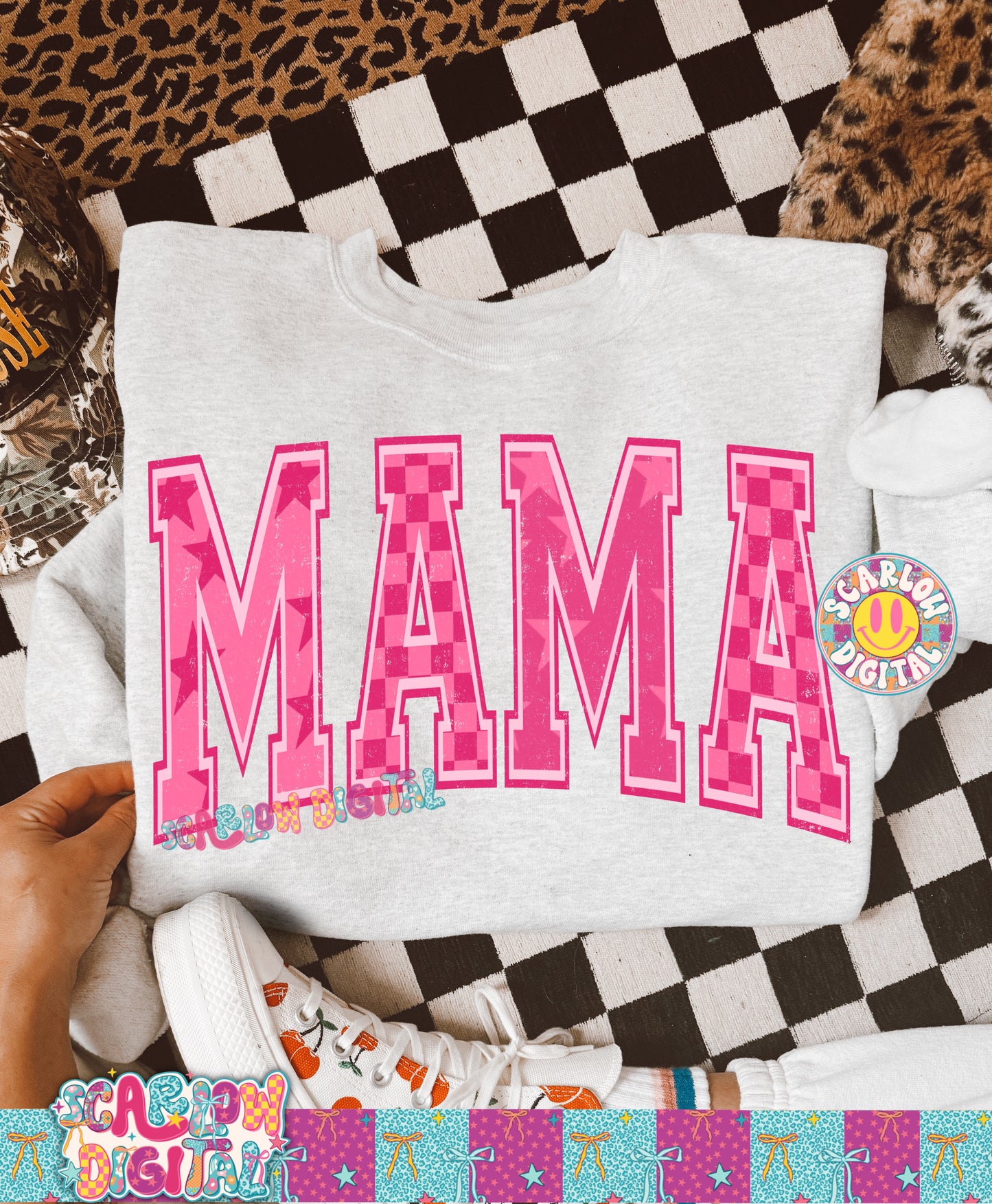 Pink Mama PNG Digital Design