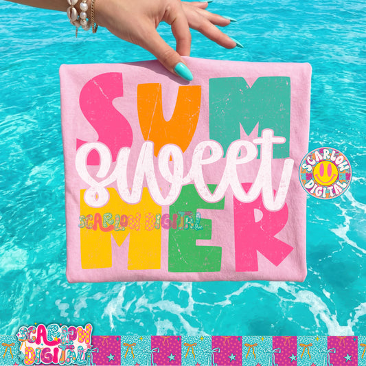 Sweet Summer PNG Digital Design