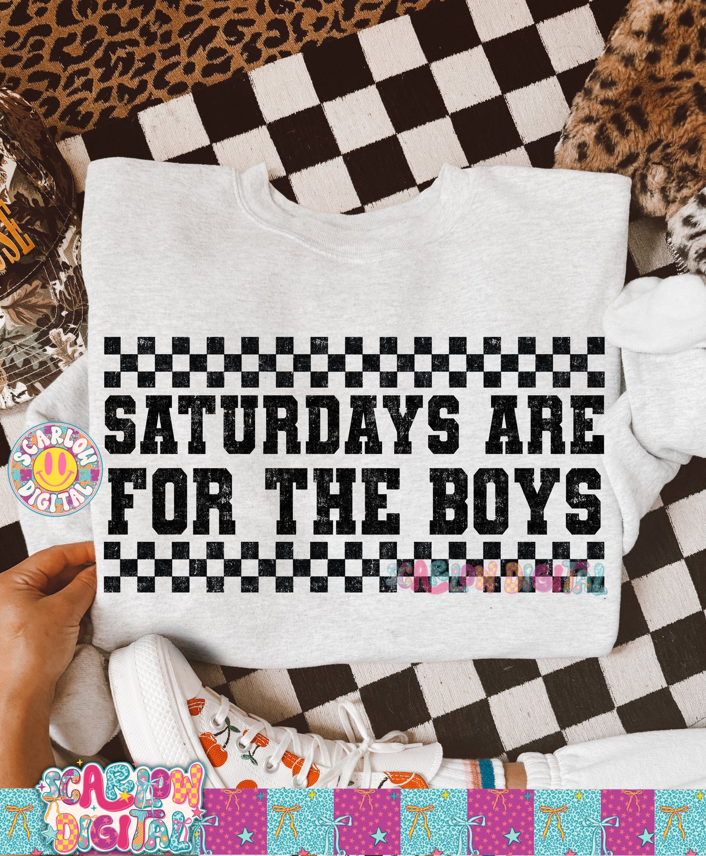 Saturdays Are For the Boys PNG Digital Design