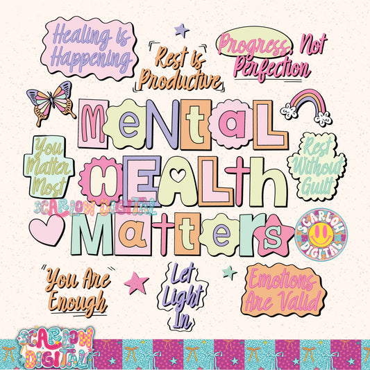 Mental Health Matters PNG Digital Design