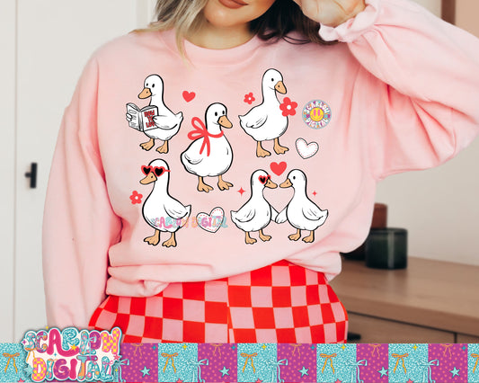 ✨ NEW NEW NEW ✨ Valentine's Day Geese PNG Digital Design