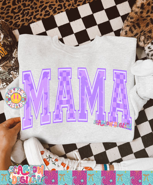 Purple Mama PNG Digital Design