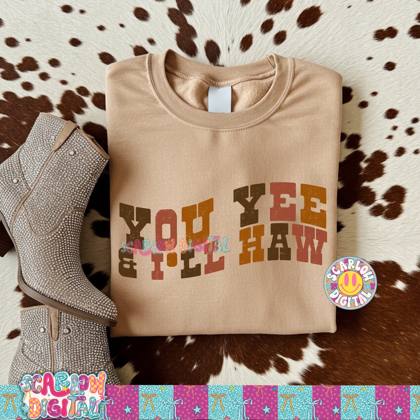 You Yee & I'll Haw PNG Digital Design