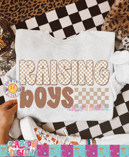 Raising Boys PNG Digital Design