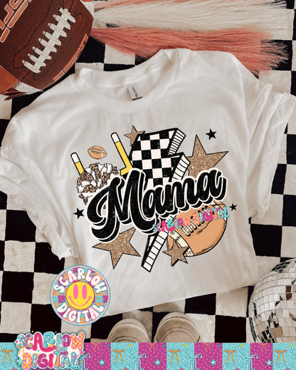 Football Mama PNG Digital Design