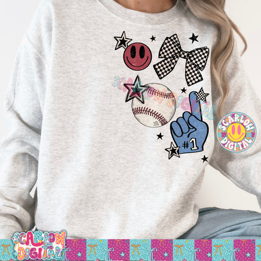 Baseball Corner PNG Digital Design