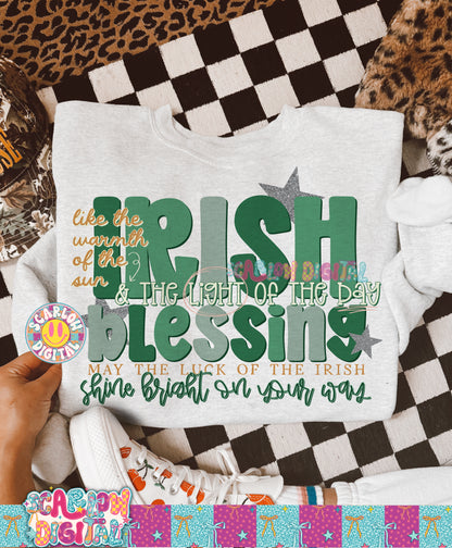 Irish Blessing PNG Digital Design