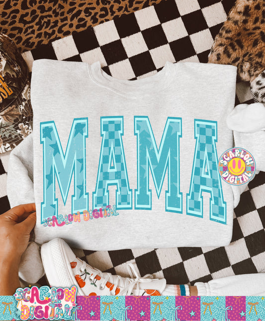 Blue Mama PNG Digital Design