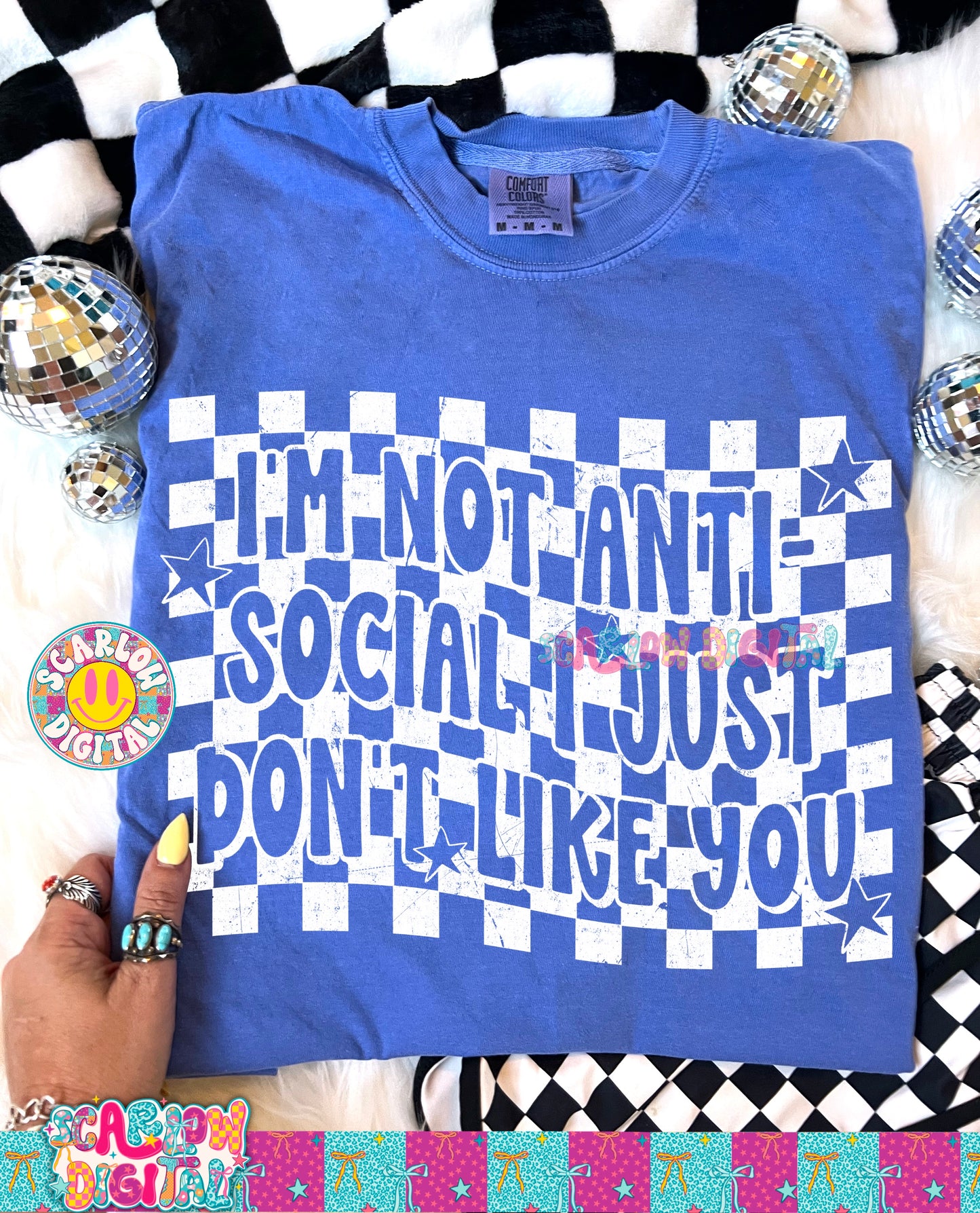 I'm Not Anti-Social I Just Don't Like You PNG Digital Design