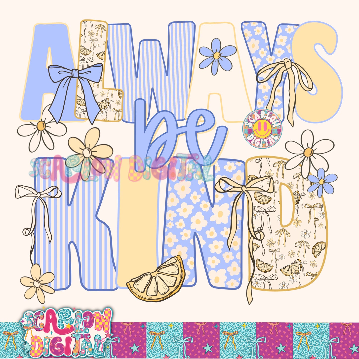 Always Be Kind PNG Digital Design