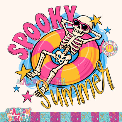 Spooky Summer PNG Digital Design