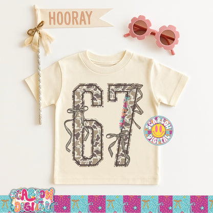 ✨NEW NEW NEW✨ Camo 67 With Bows PNG Digital Design