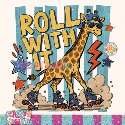 Roll With It PNG Digital Design