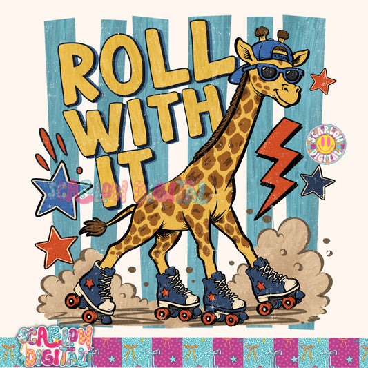 Roll With It PNG Digital Design