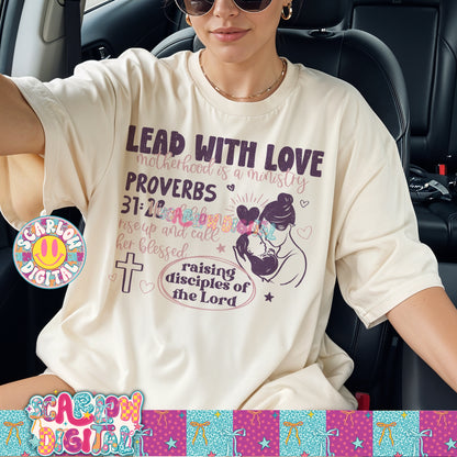 Lead With Love Motherhood is a Ministry PNG Digital Design