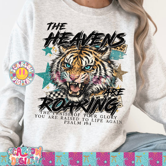 The Heavens Are Roaring PNG Digital Design