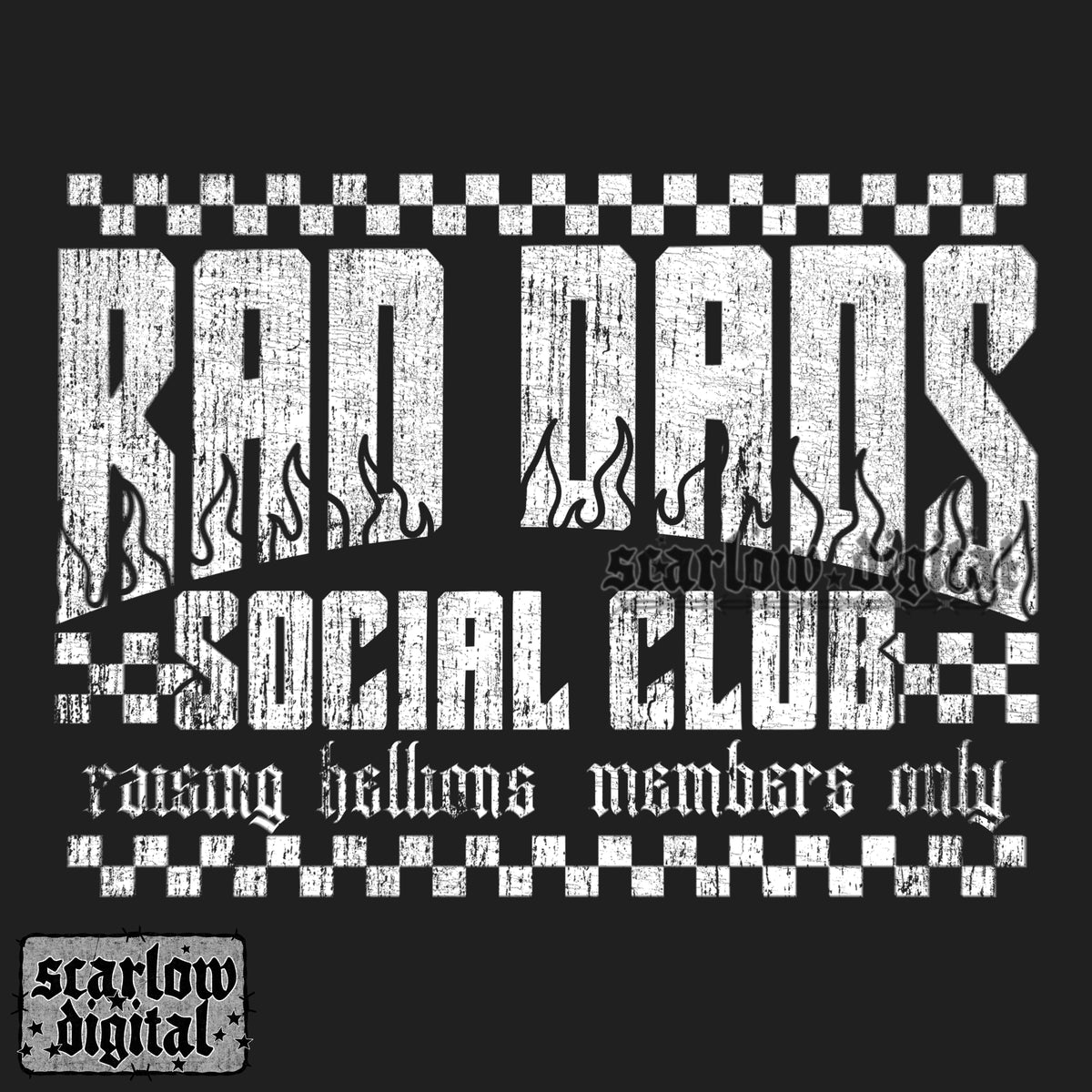 Rad Dads Social Club PNG Digital Design