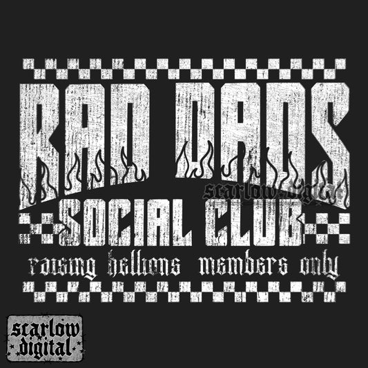 Rad Dads Social Club PNG Digital Design