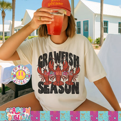 Crawfish Season PNG Digital Design
