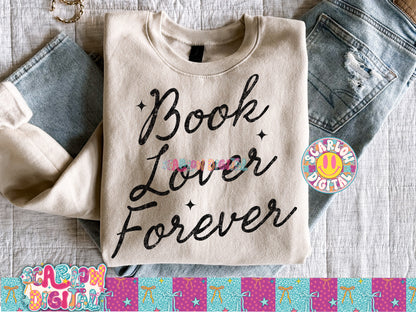 Book Lover Forever PNG Digital Design