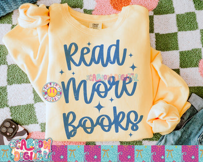Read More Books PNG Digital Design